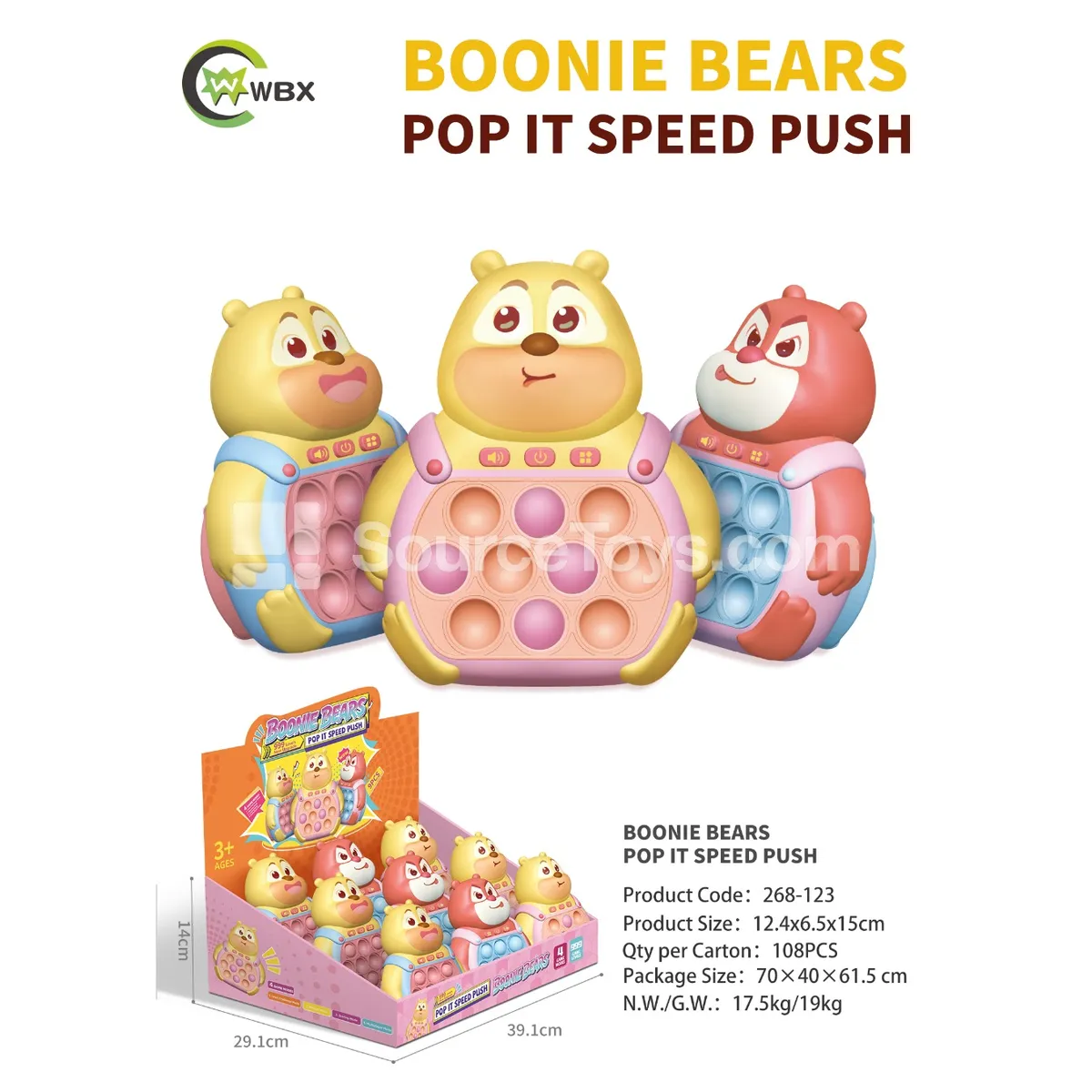 Bear Quick Push Machine (9pcs)