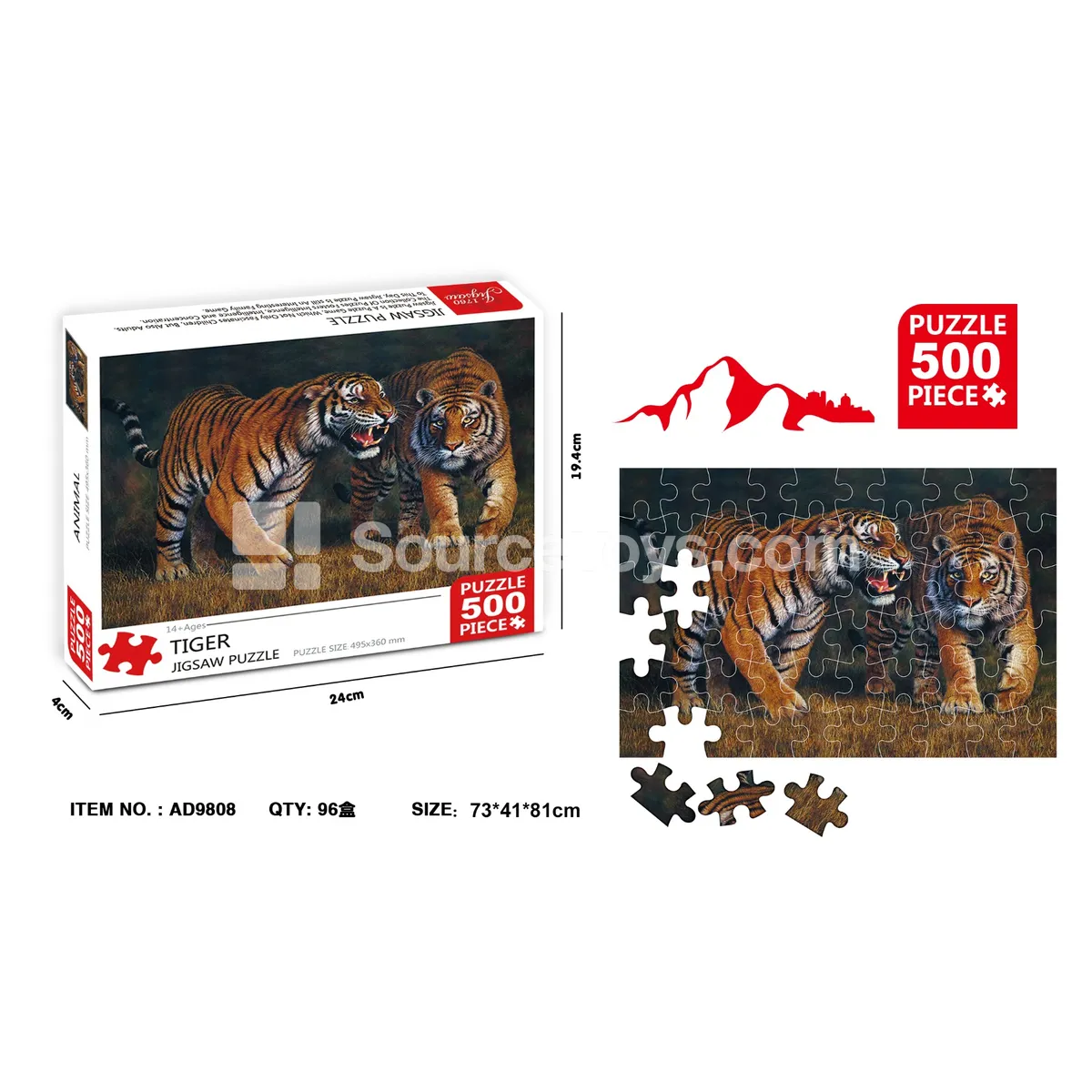 500-Piece Jigsaw Puzzle (Animals) 500-Piece Jigsaw Puzzle (Animals)