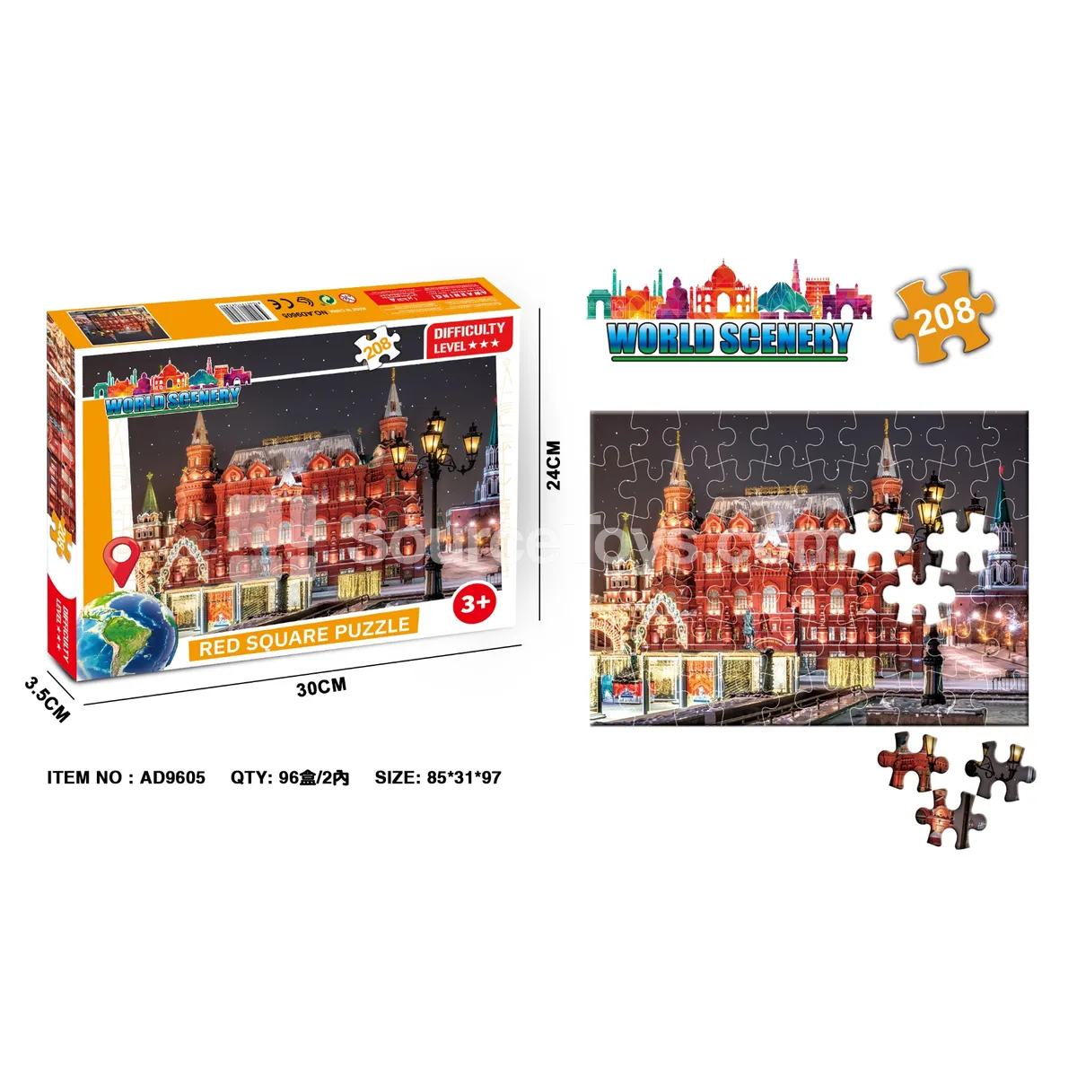 208-Piece Puzzle Building Set