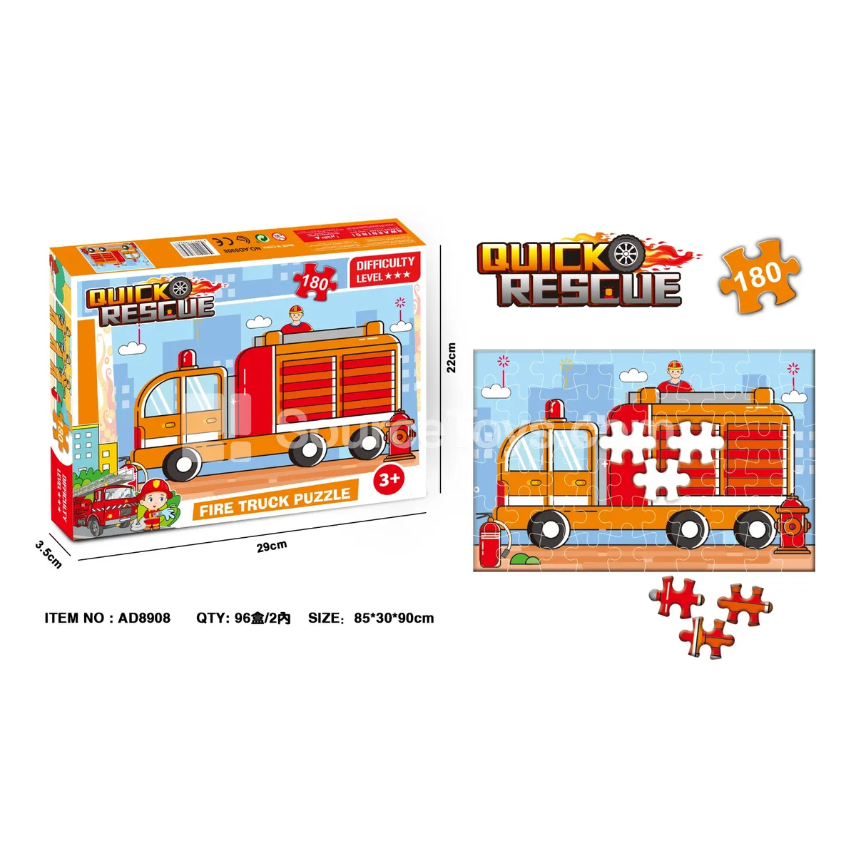 180-Piece Puzzle (Fire Truck) 180-Piece Puzzle (Fire Truck)