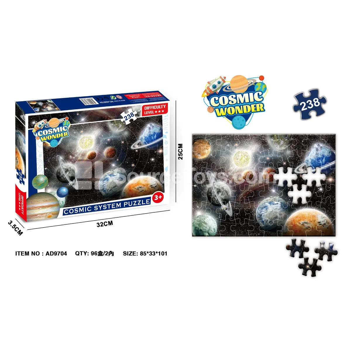 238-Piece Puzzle (Planets) 238-Piece Puzzle (Planets)