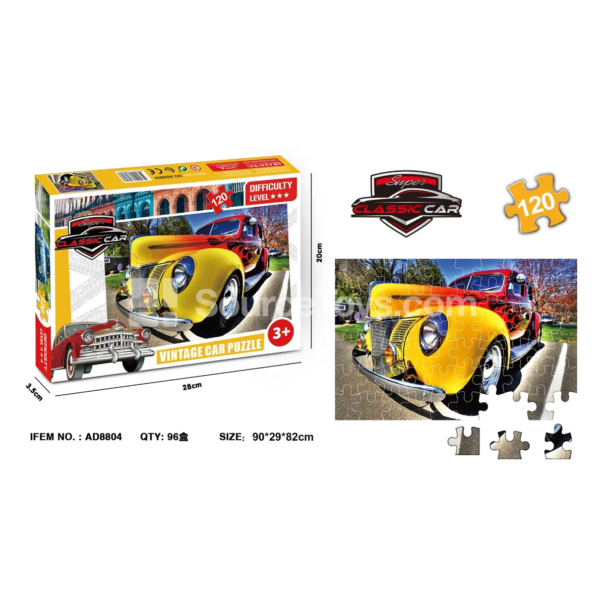 120-Piece Puzzle (Classic Car) 120-Piece Puzzle (Classic Car)