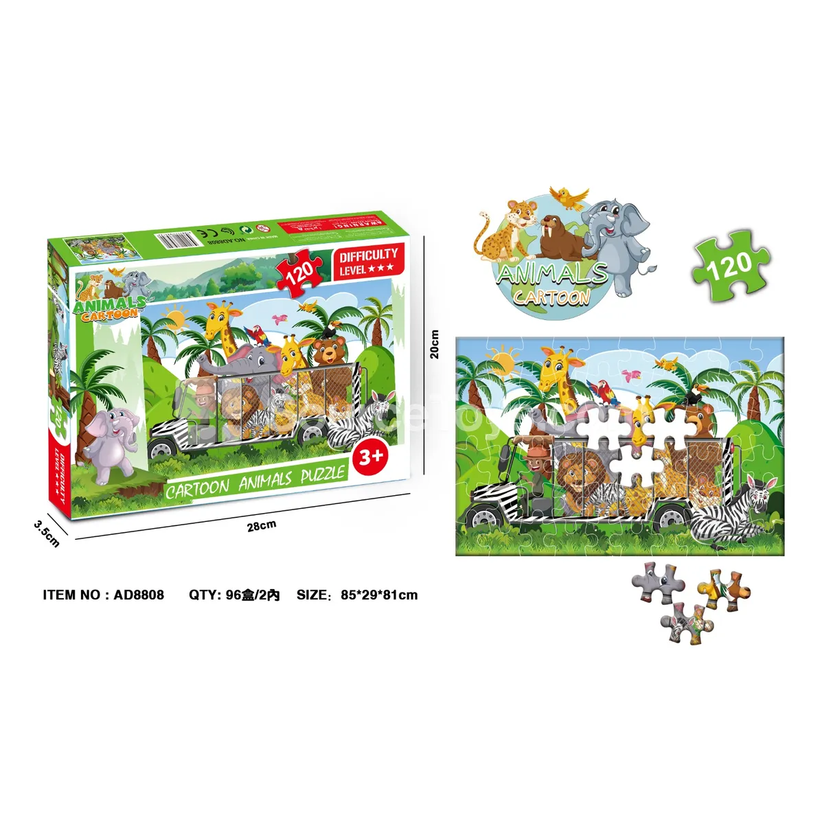 120-Piece Animal Puzzle 120-Piece Animal Puzzle