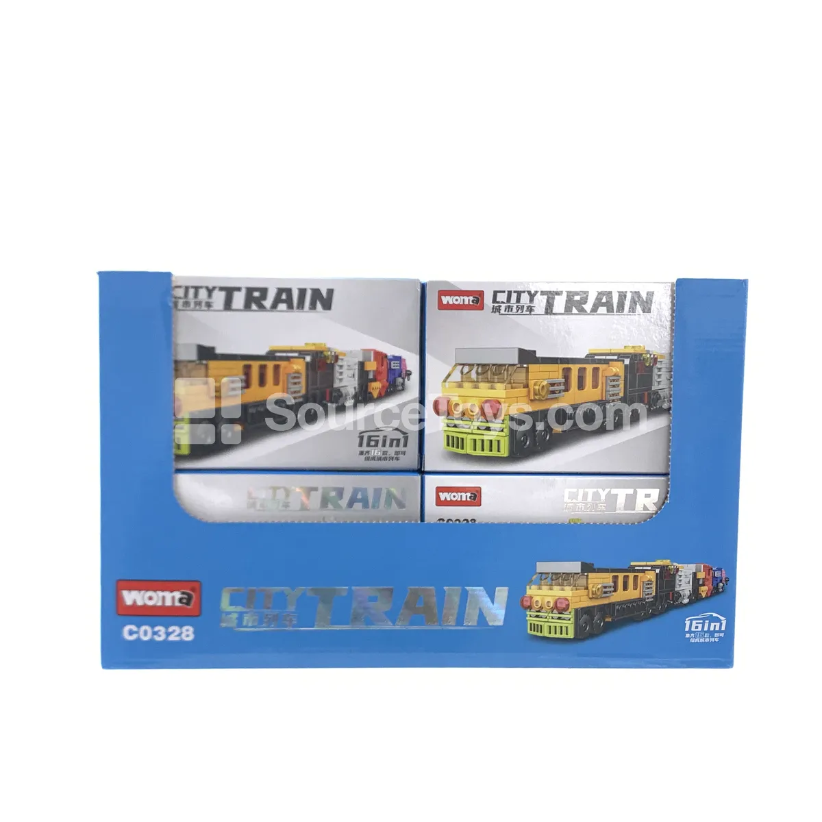 City Train 16-in-1 Building Blocks Set City Train 16-in-1 Building Blocks Set