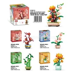 Chinese-Style Potted Plant 4-in-1 Set Chinese-Style Potted Plant 4-in-1 Set