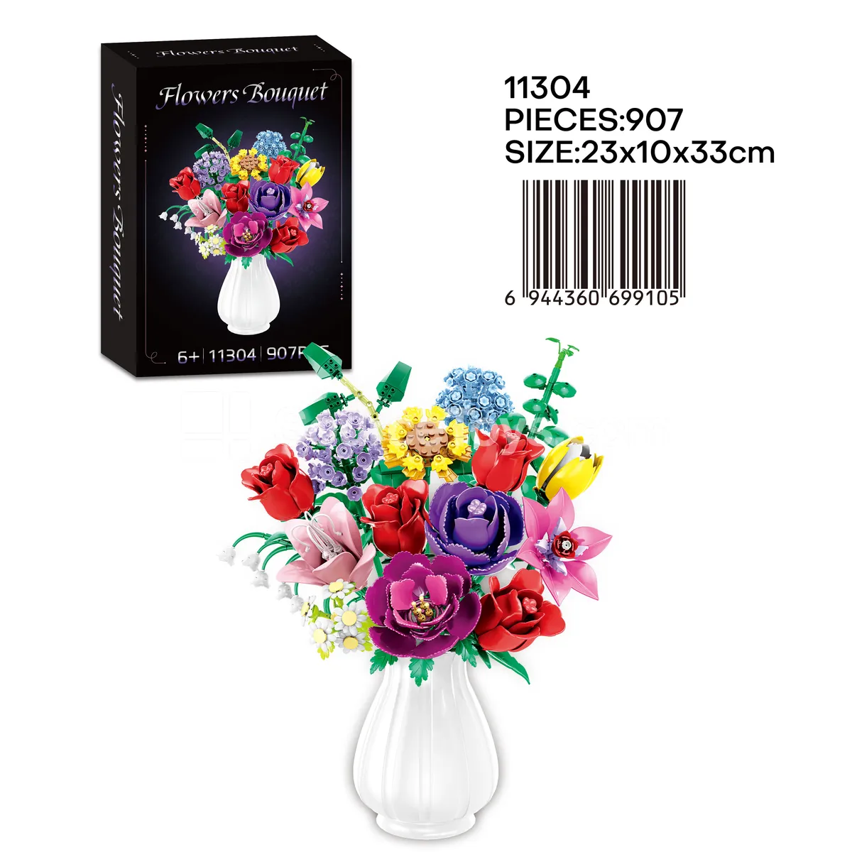 18-Bouquet Building Blocks Set 907PCS 18-Bouquet Building Blocks Set 907PCS