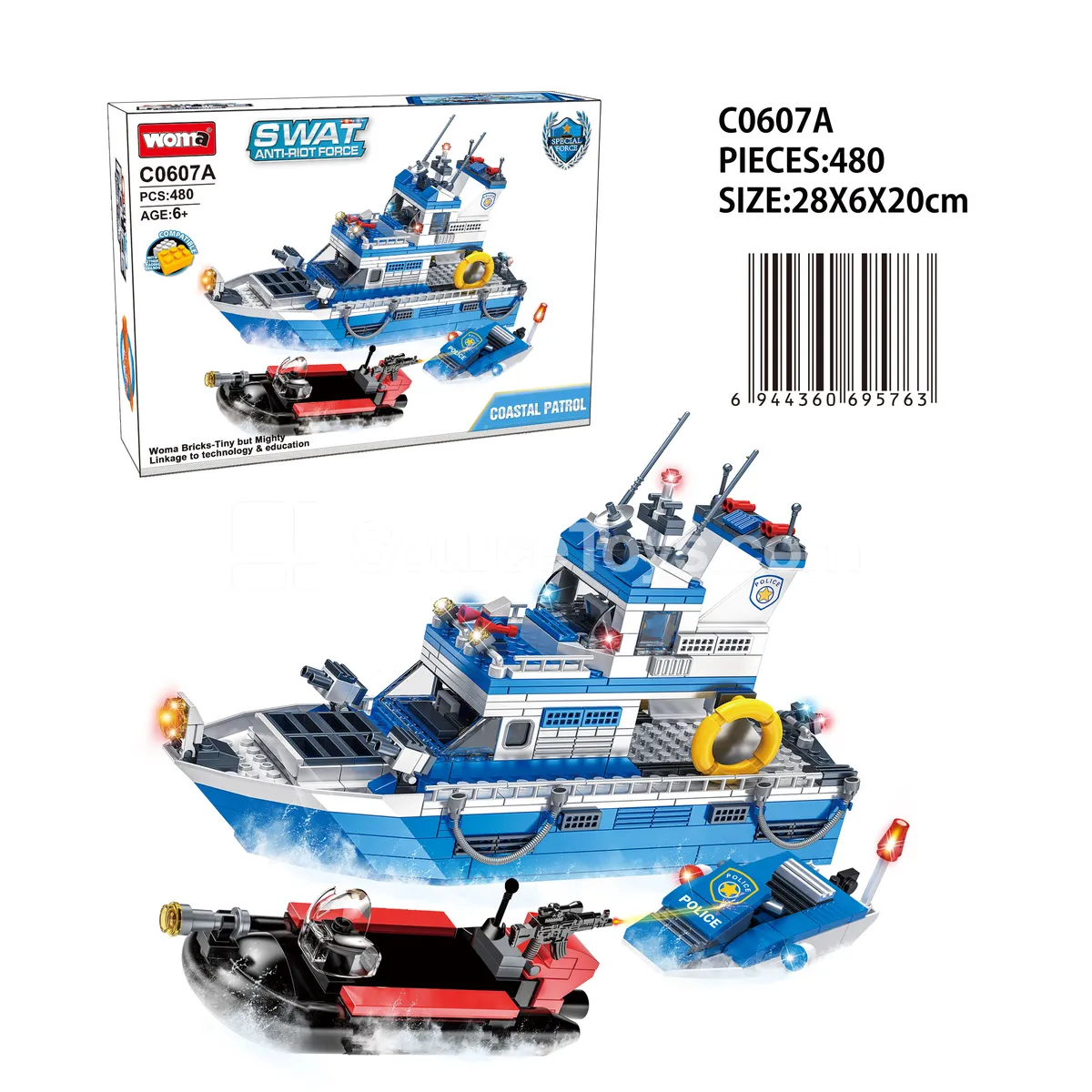 City Police Pursuit Building Blocks