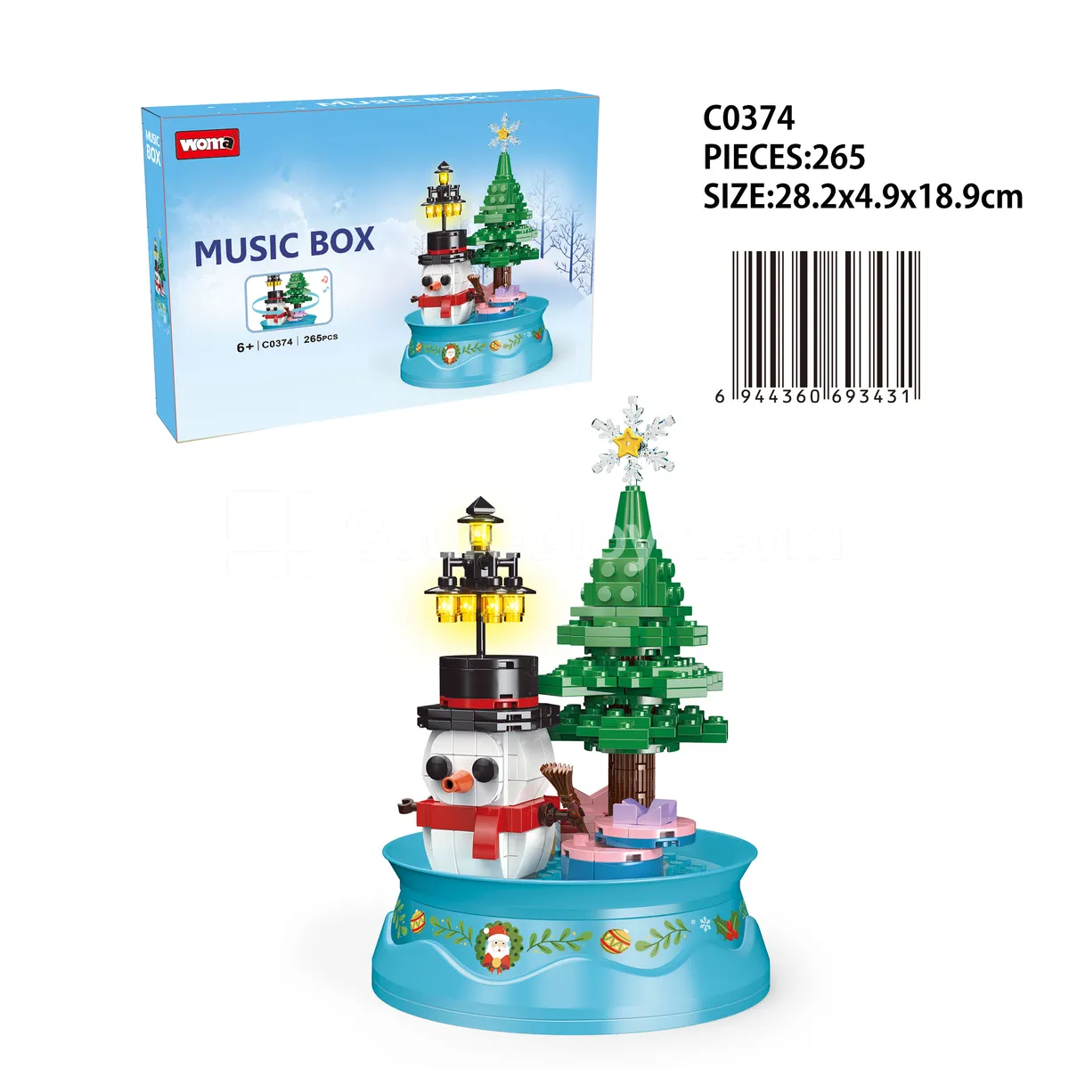 Building Blocks Snowman Set Building Blocks Snowman Set