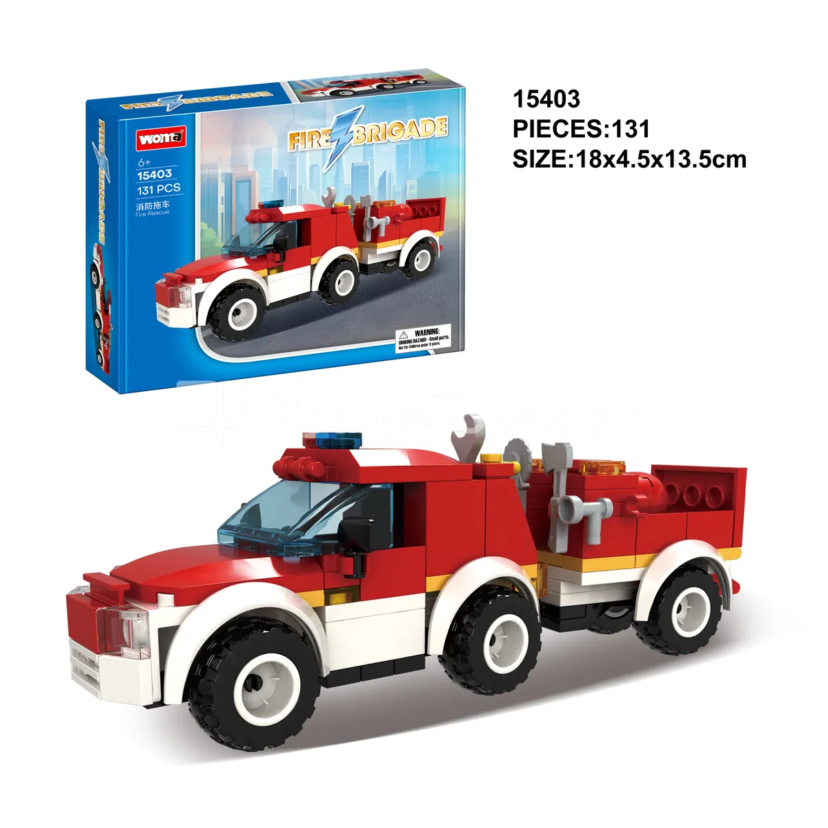 Fire Truck Building Blocks Set Fire Truck Building Blocks Set