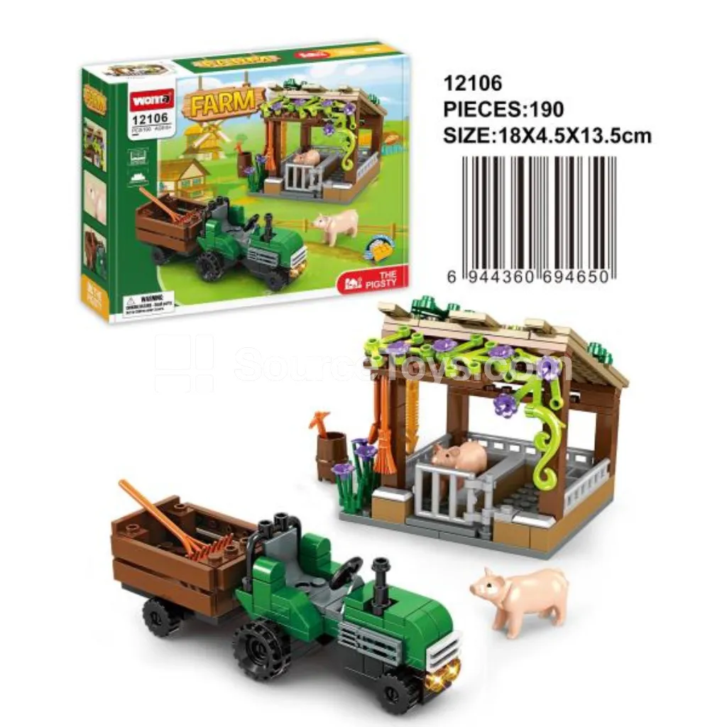Farm Series - Pigsty Building Blocks
