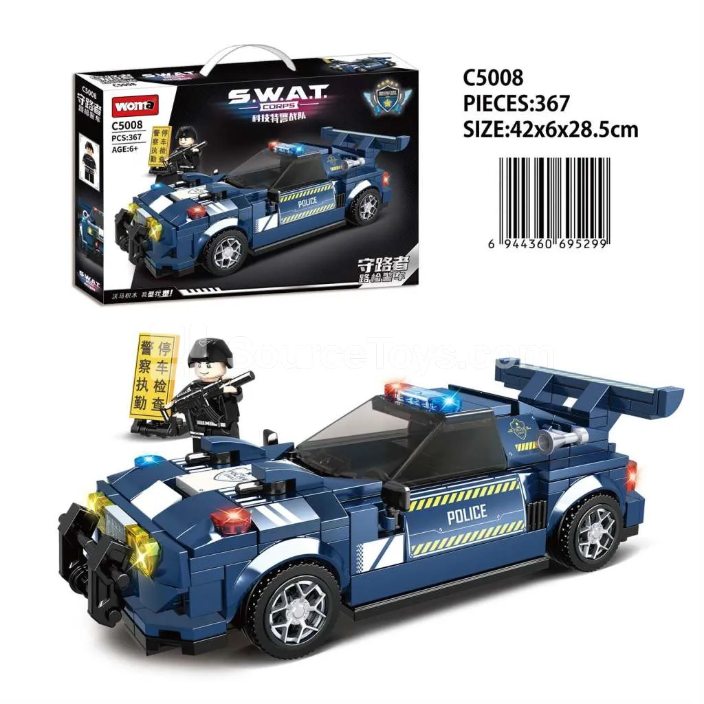 Police Car Building Blocks Police Car Building Blocks