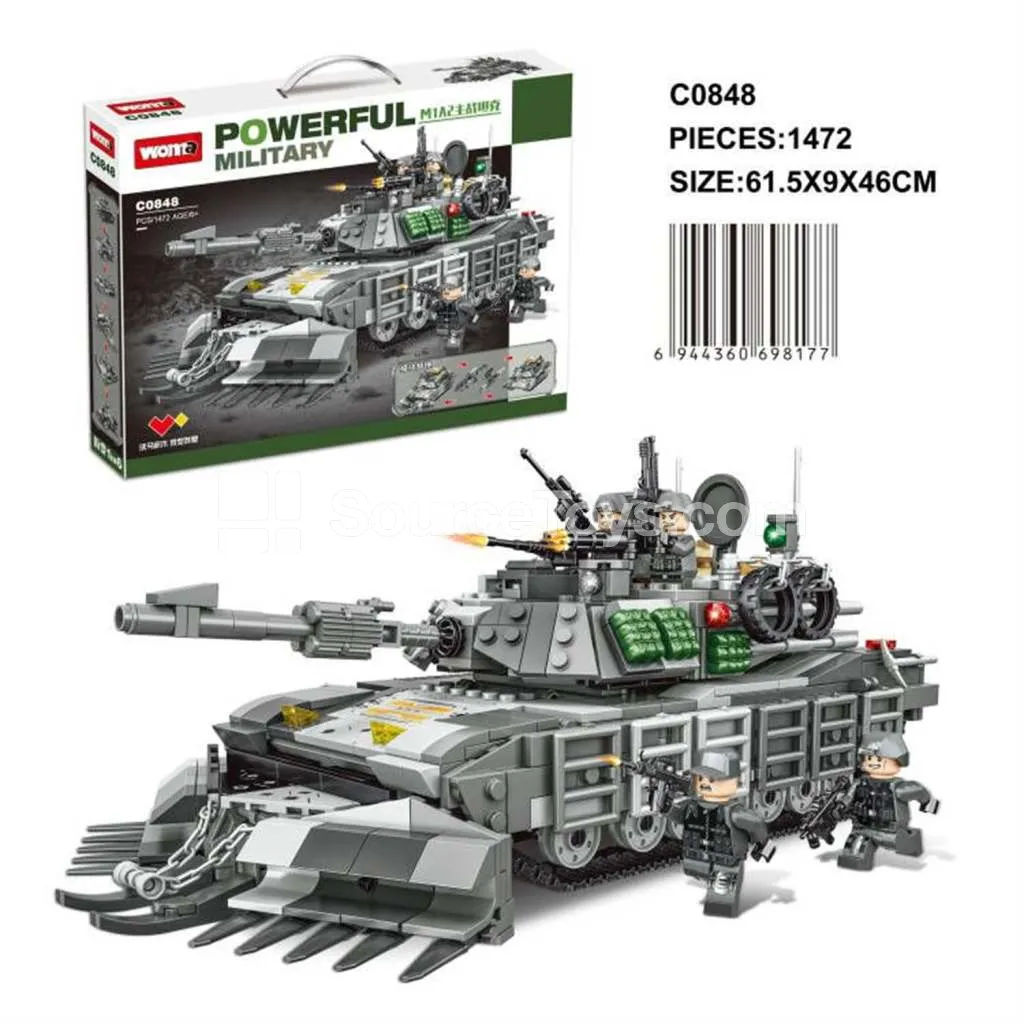 Military Series M1A2 Main Battle Tank Building Blocks