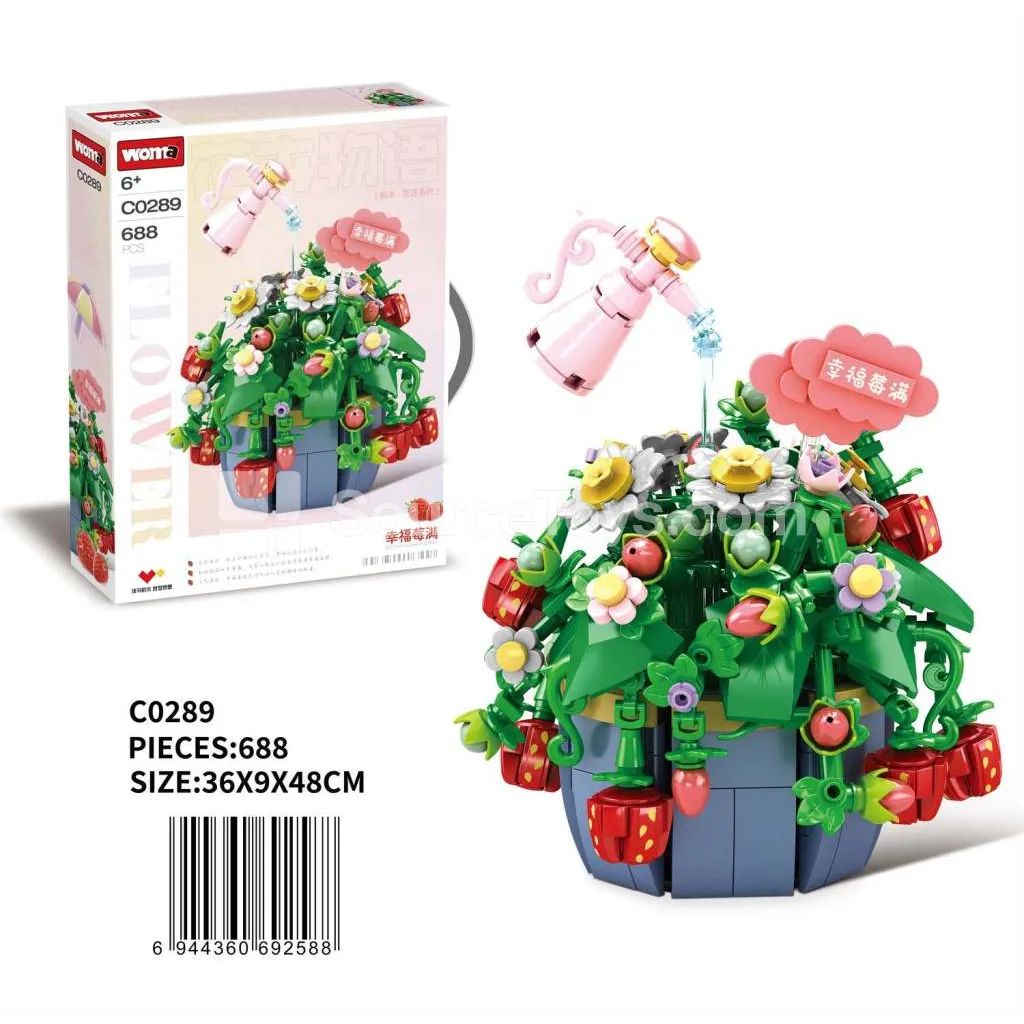 Strawberry Pot Building Blocks Set Strawberry Pot Building Blocks Set