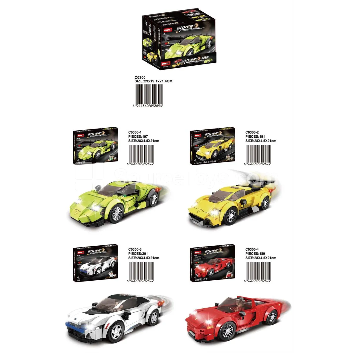 Racing Series 4-in-1 Building Blocks Racing Series 4-in-1 Building Blocks