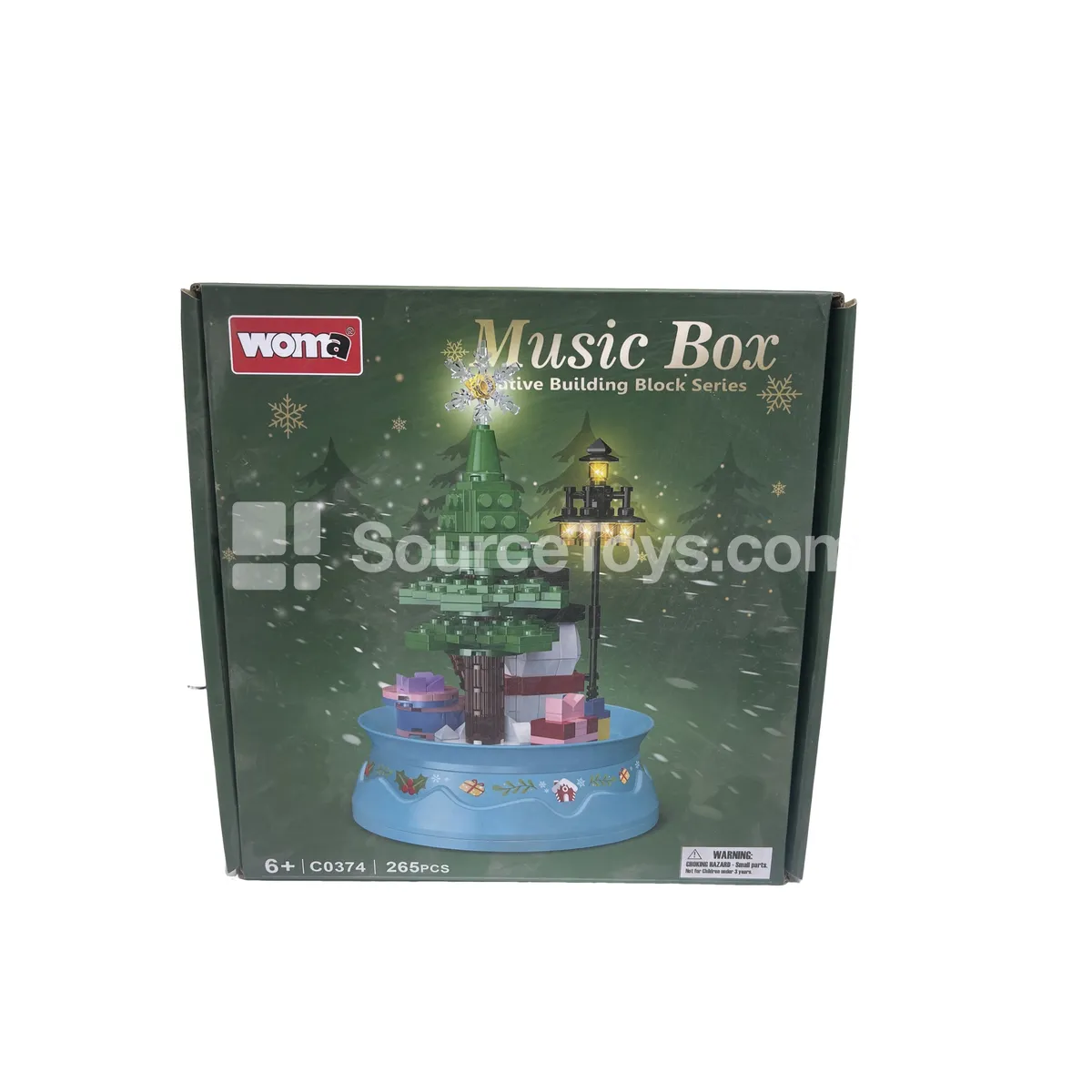 Snowman Building Blocks Set - Music Box Series Snowman Building Blocks Set - Music Box Series