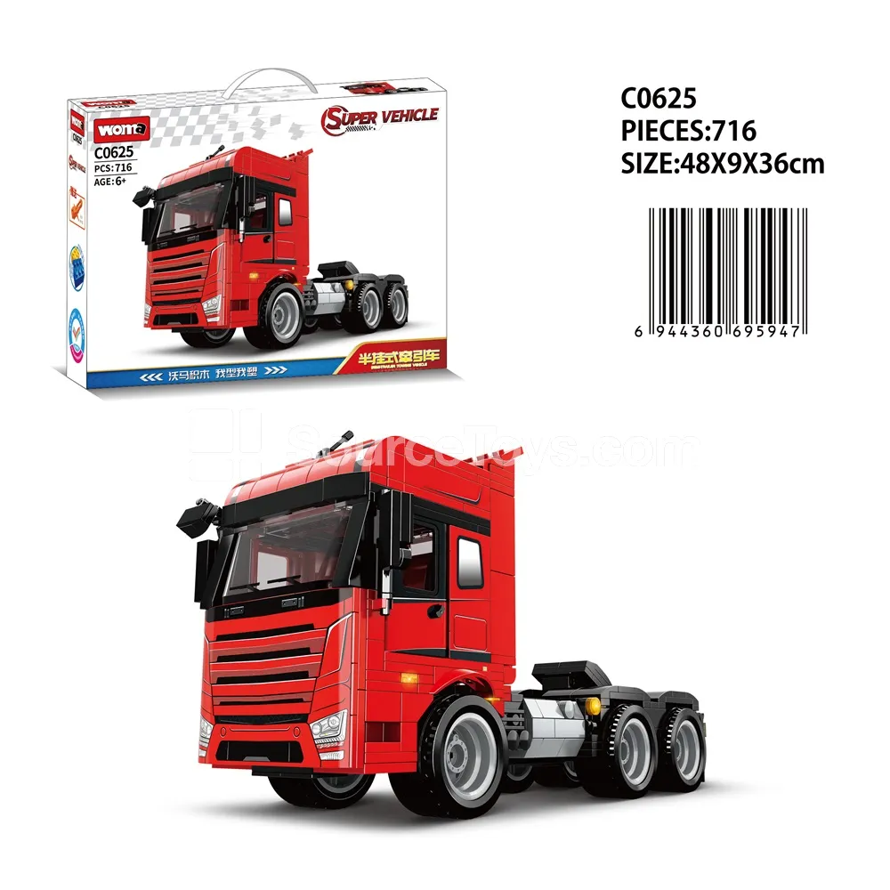 Semi-Trailer Truck Building Blocks Set Semi-Trailer Truck Building Blocks Set