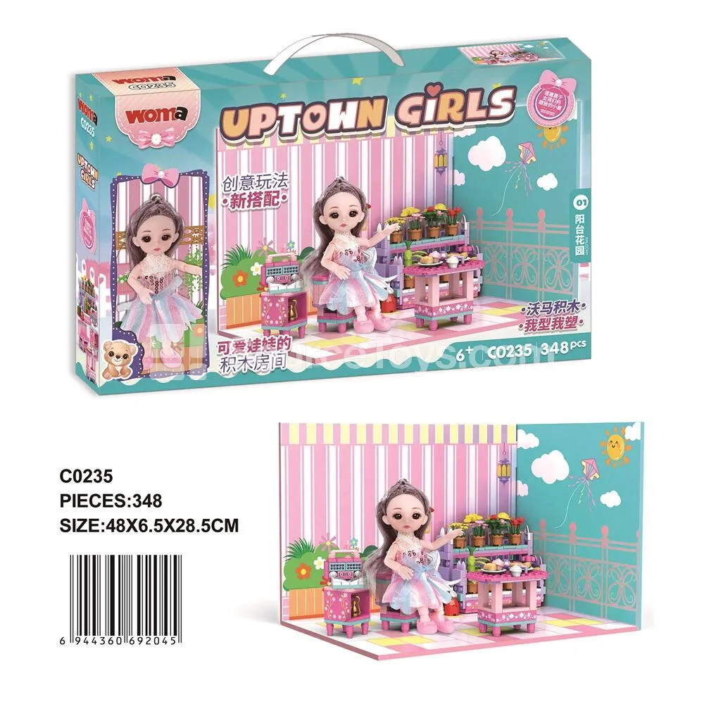 Balcony Garden Building Blocks Set Balcony Garden Building Blocks Set