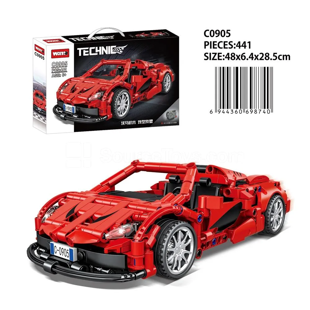 Racing Car Building Blocks - Friction Powered Racing Car Building Blocks - Friction Powered