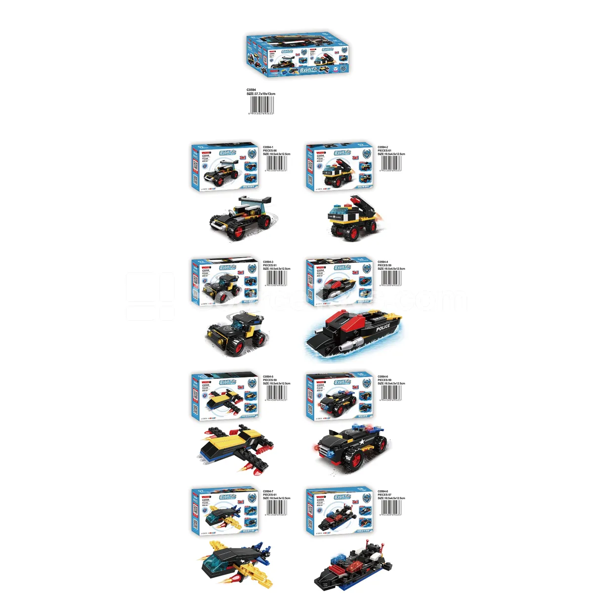 Tech Police Team Action Figures Tech Police Team Action Figures