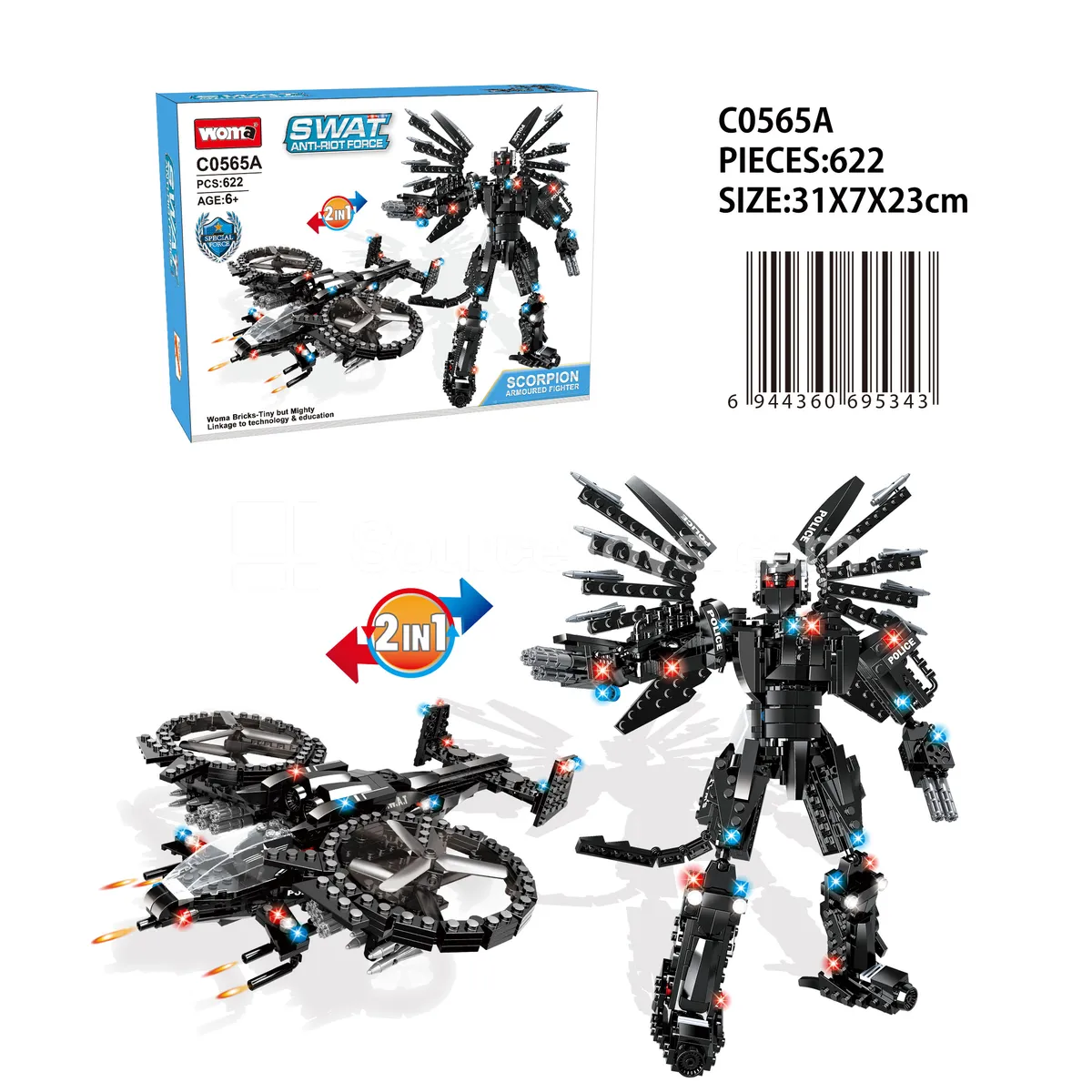Black Scorpion Twin-Propeller Armed Fighter Black Scorpion Twin-Propeller Armed Fighter