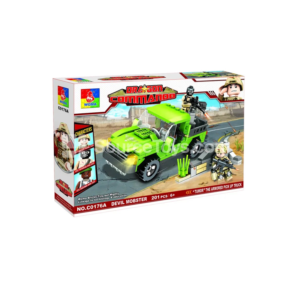Building Blocks - Armed Pickup Truck Building Blocks - Armed Pickup Truck