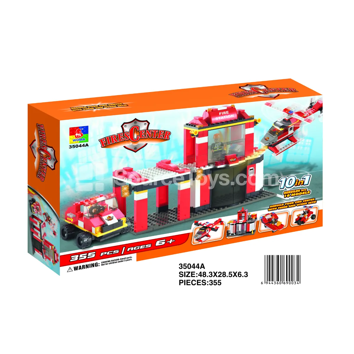 Fire Station Building Blocks Set Fire Station Building Blocks Set