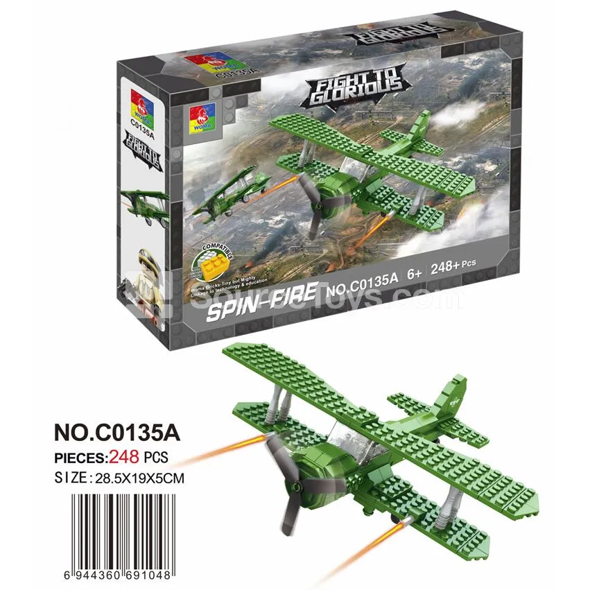Cyclone Fighter Jet (248pcs Building Blocks)