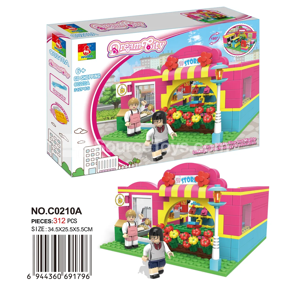 City Convenience Store Building Blocks (312 PCS)