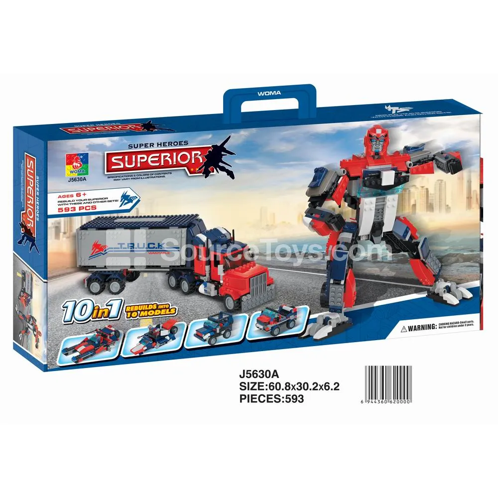 2-in-1 Robot Building Blocks Set (Large)
