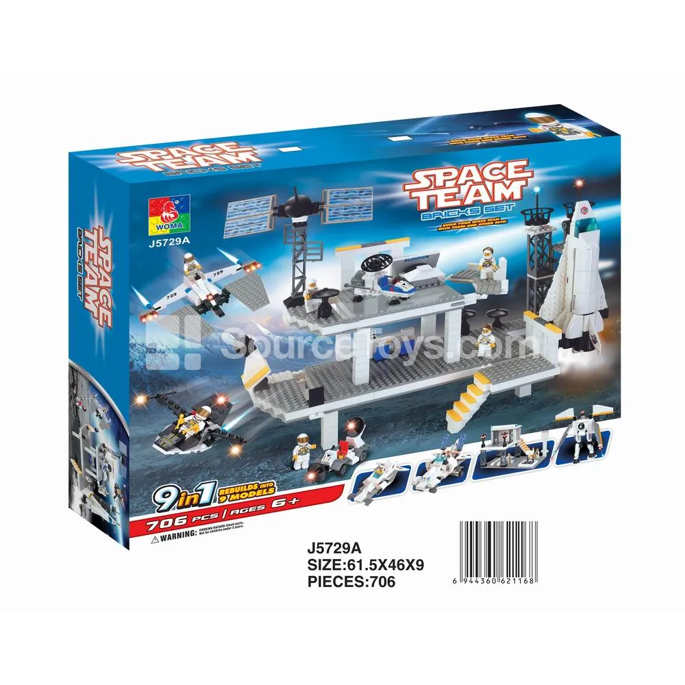 Space Station Building Blocks in Box