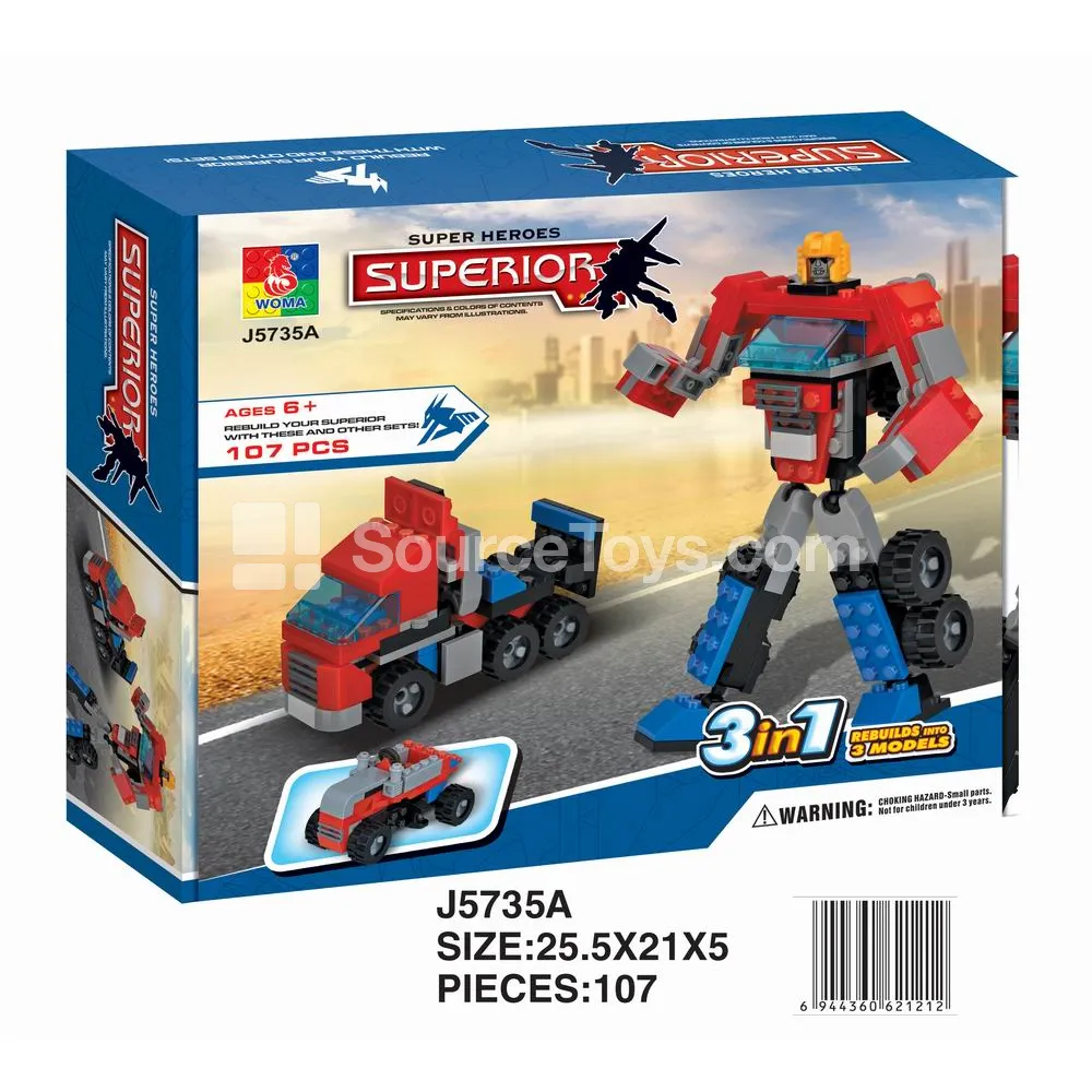 2-in-1 Robot Box Building Blocks (Small) 2-in-1 Robot Box Building Blocks (Small)