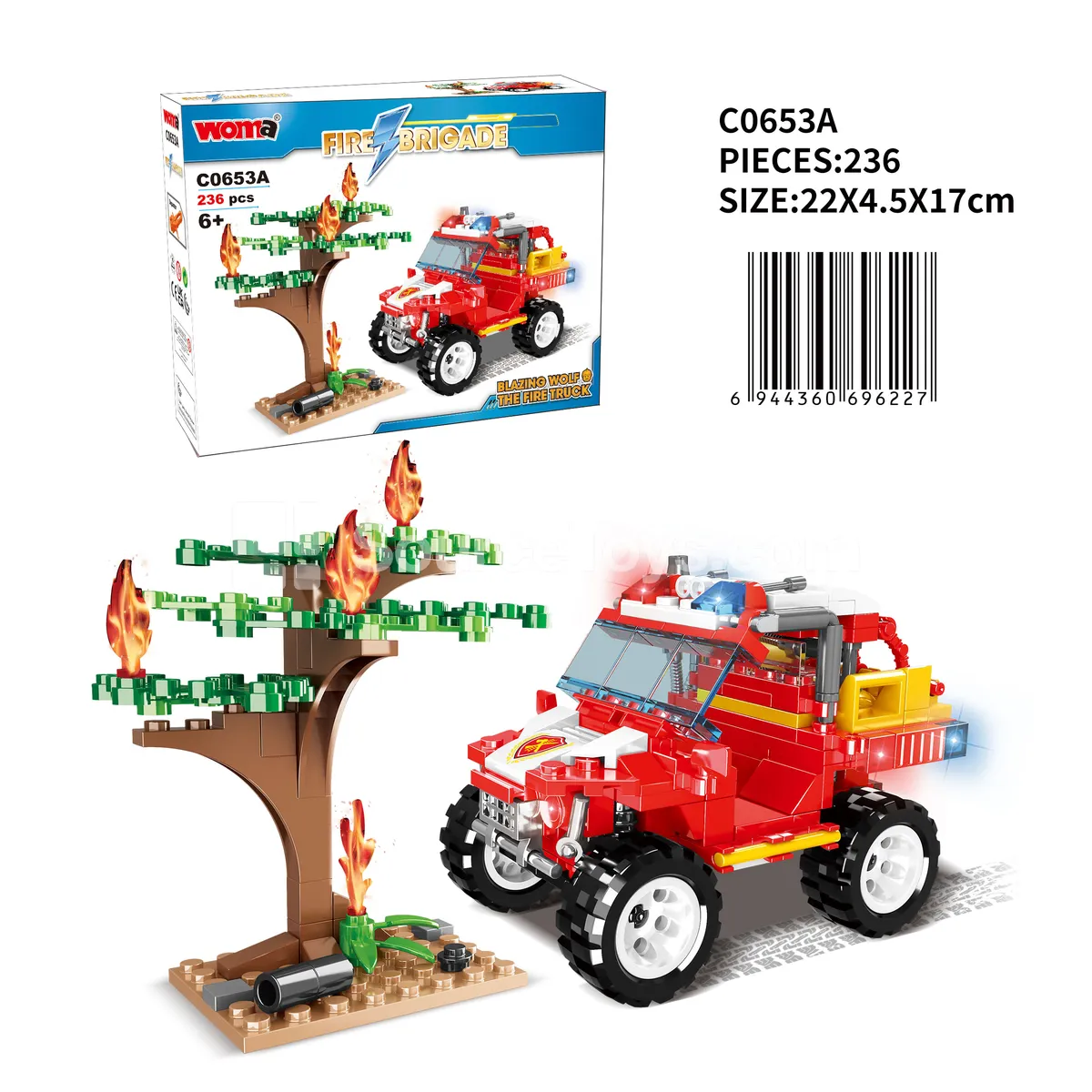 Fire Rescue Off-Road Vehicle Building Blocks Fire Rescue Off-Road Vehicle Building Blocks
