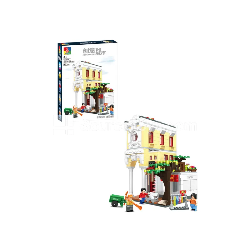 Cantonese Arcade Building Model – Dongbao Pawnshop Cantonese Arcade Building Model – Dongbao Pawnshop