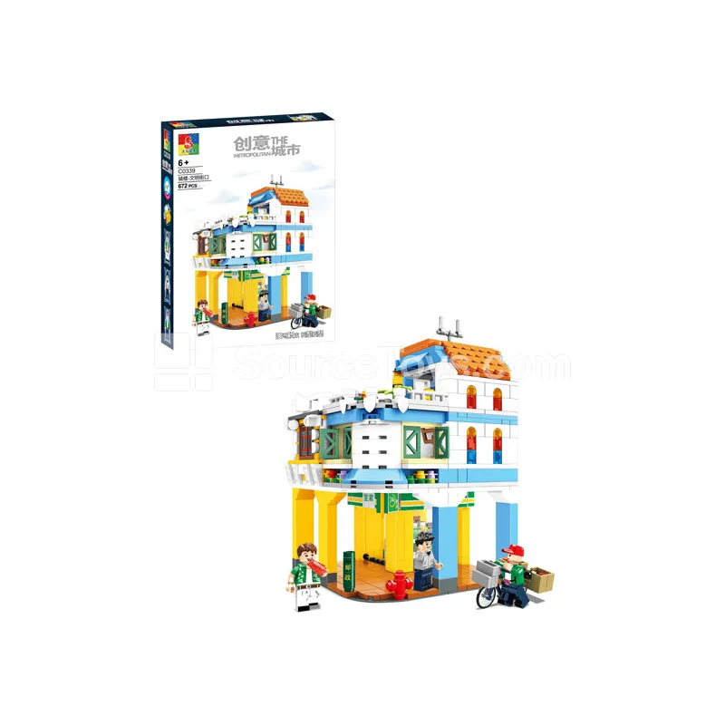Cantonese Arcade Building Model Set - Old Town Charm / Civilization Street Entrance Cantonese Arcade Building Model Set - Old Town Charm / Civilization Street Entrance