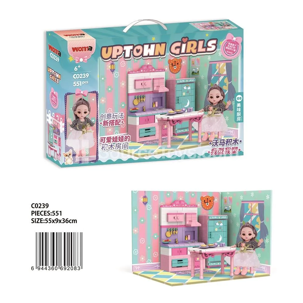Kitchen Pretend Play Building Set