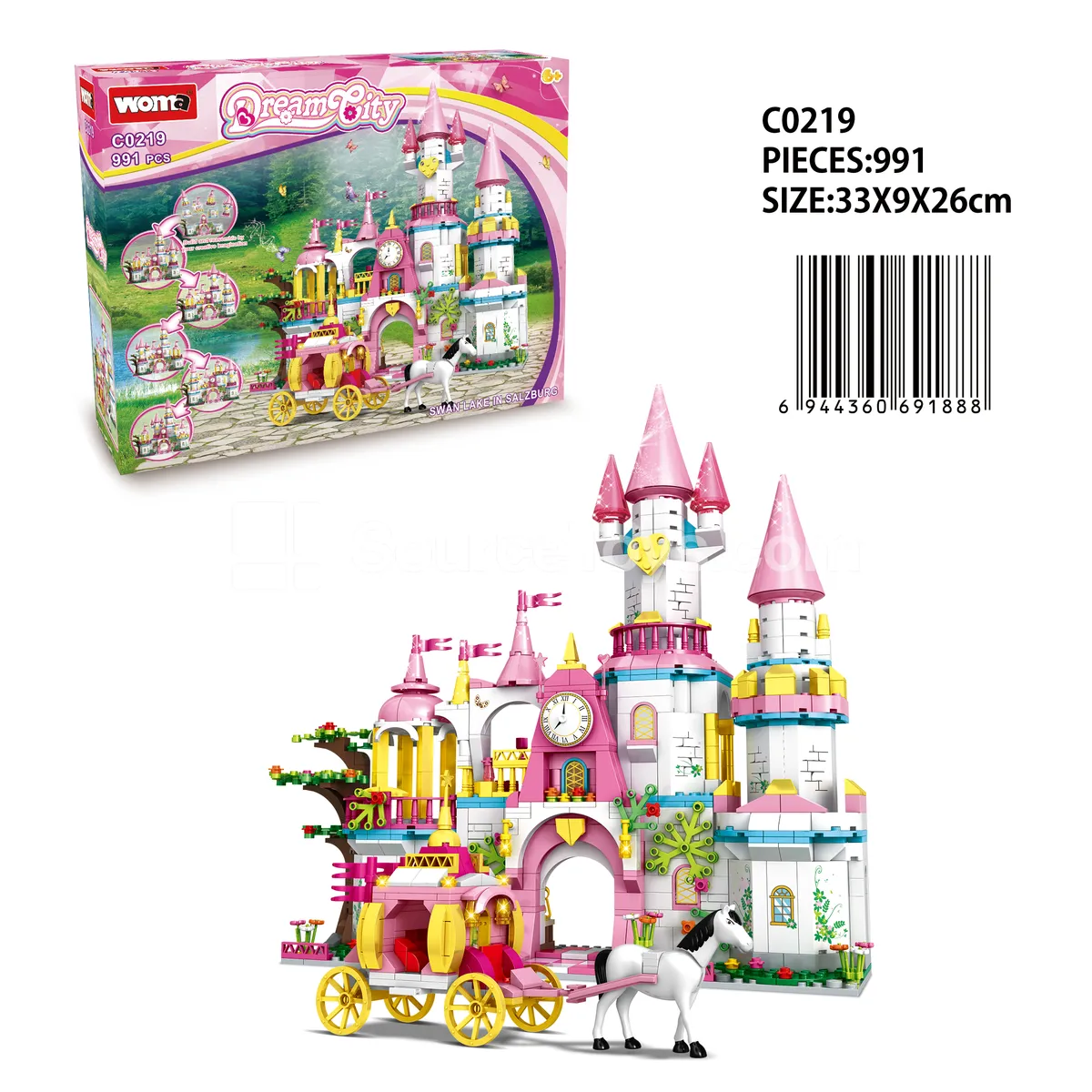 Swan Lake Castle Building Set Swan Lake Castle Building Set