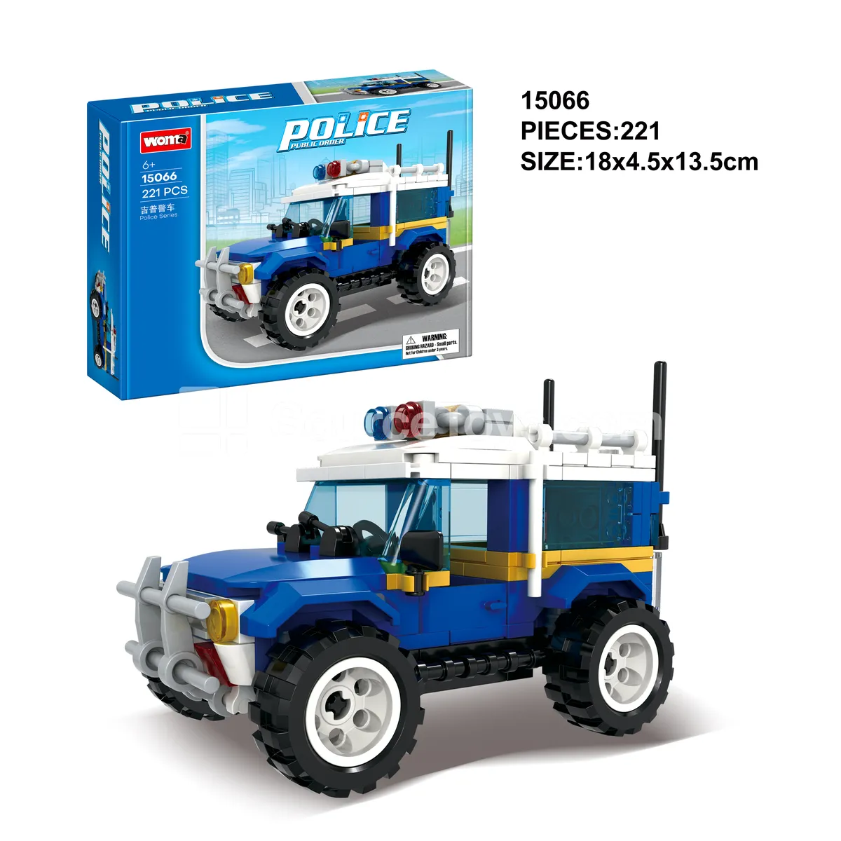 Jeep Police Car Building Blocks Jeep Police Car Building Blocks