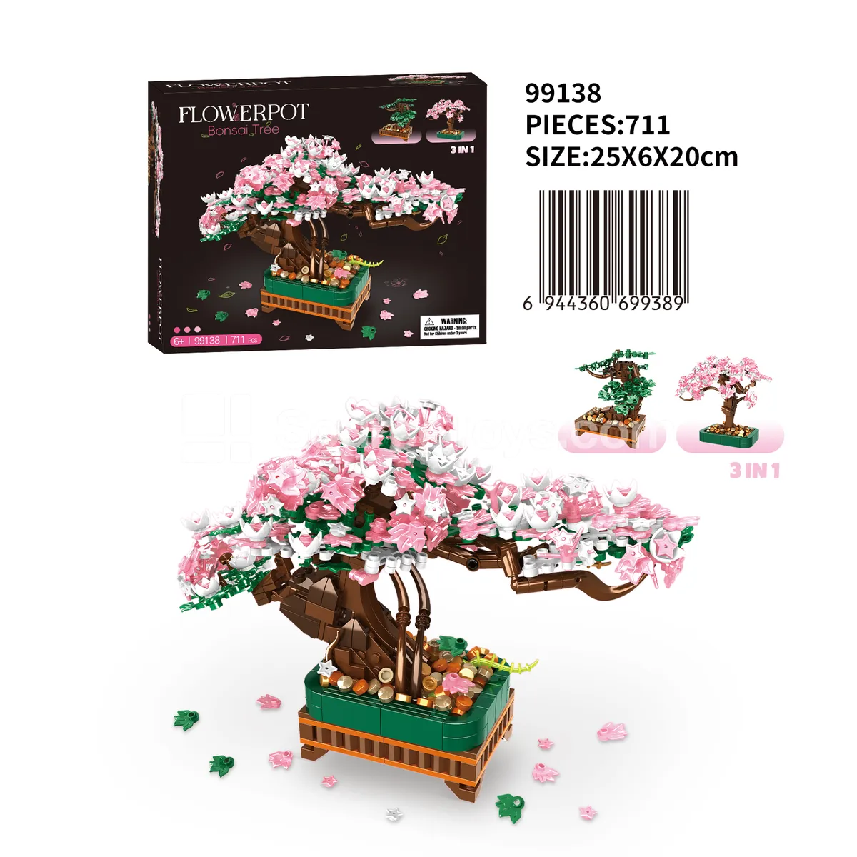 1-to-3 Potted Plant Building Blocks 1-to-3 Potted Plant Building Blocks