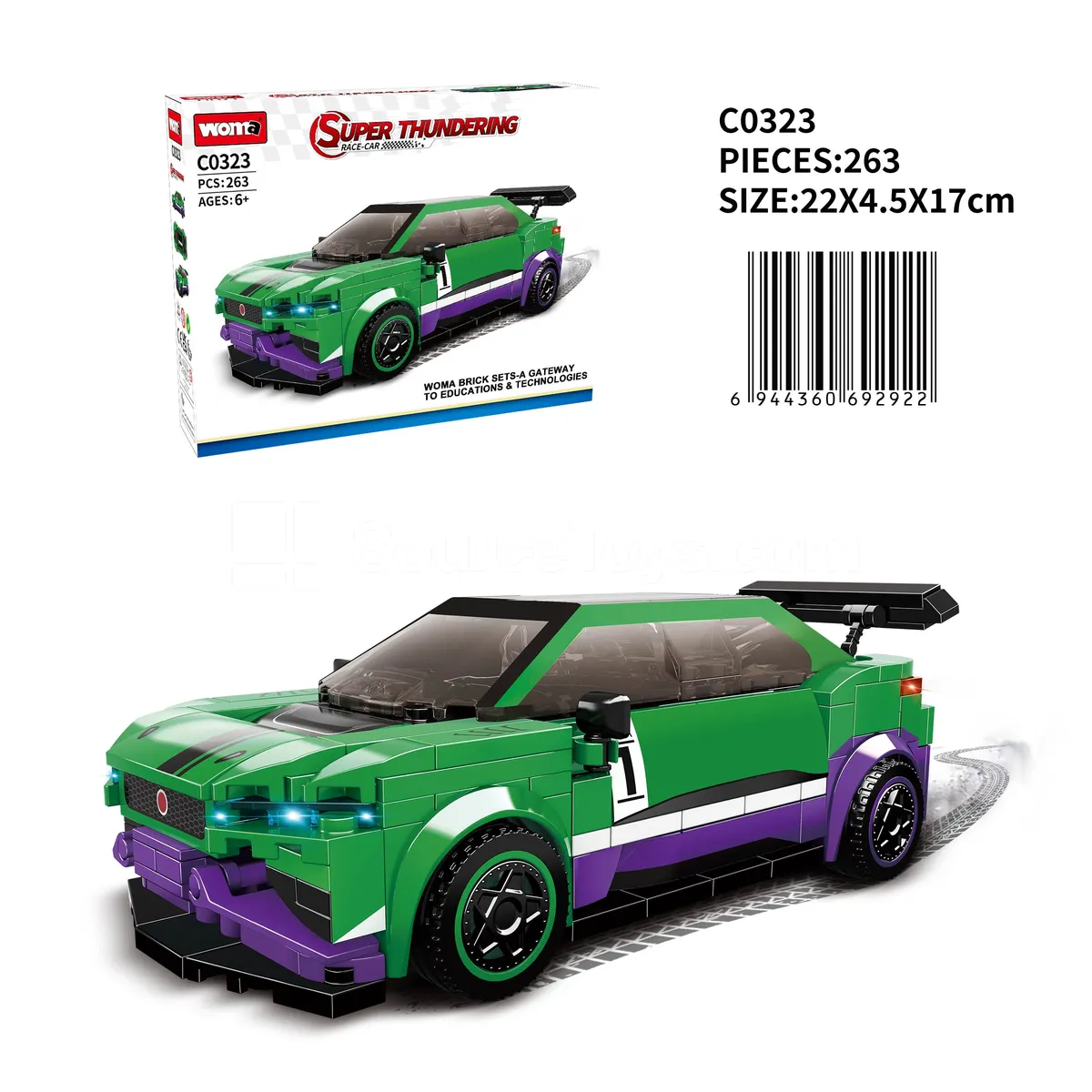 Jaguar Hulk Building Blocks - Racing Series Jaguar Hulk Building Blocks - Racing Series