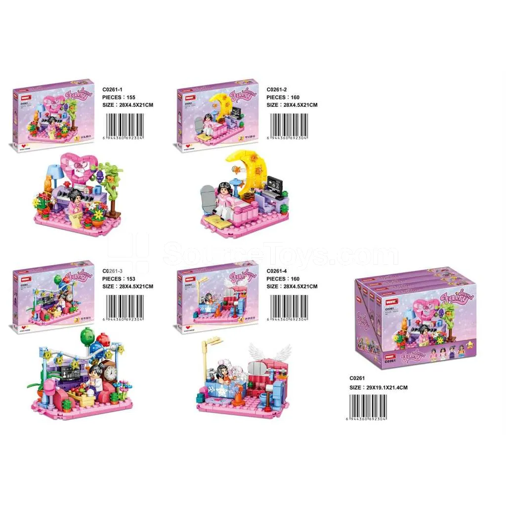 Building Blocks Set - Dream City Collection (153-160 PCS)