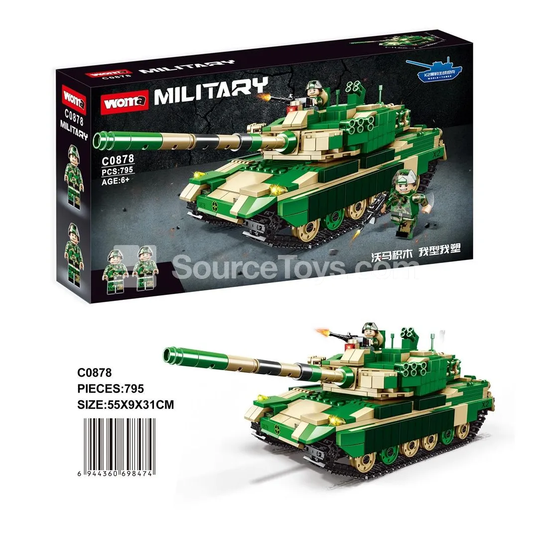 K2 Black Panther Main Battle Tank Building Set (795 PCS)