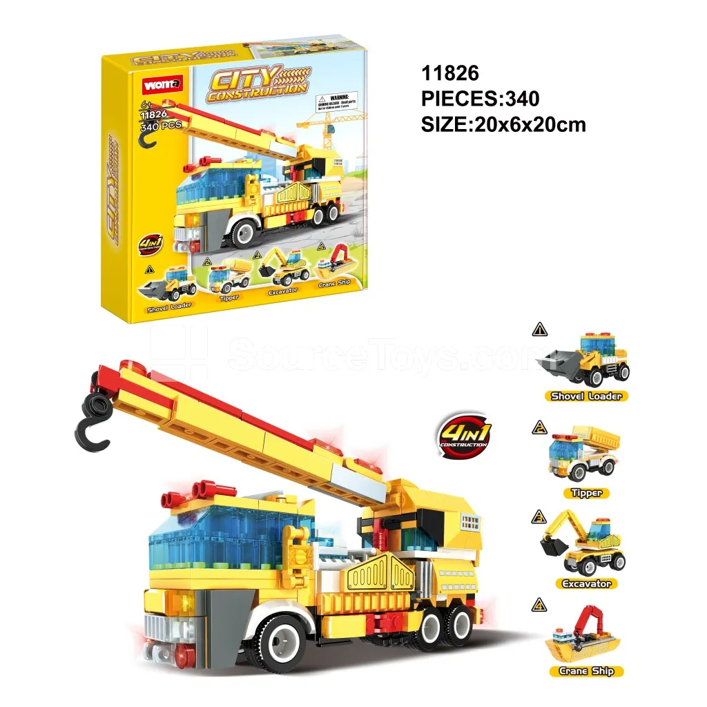4-in-1 Construction Playset