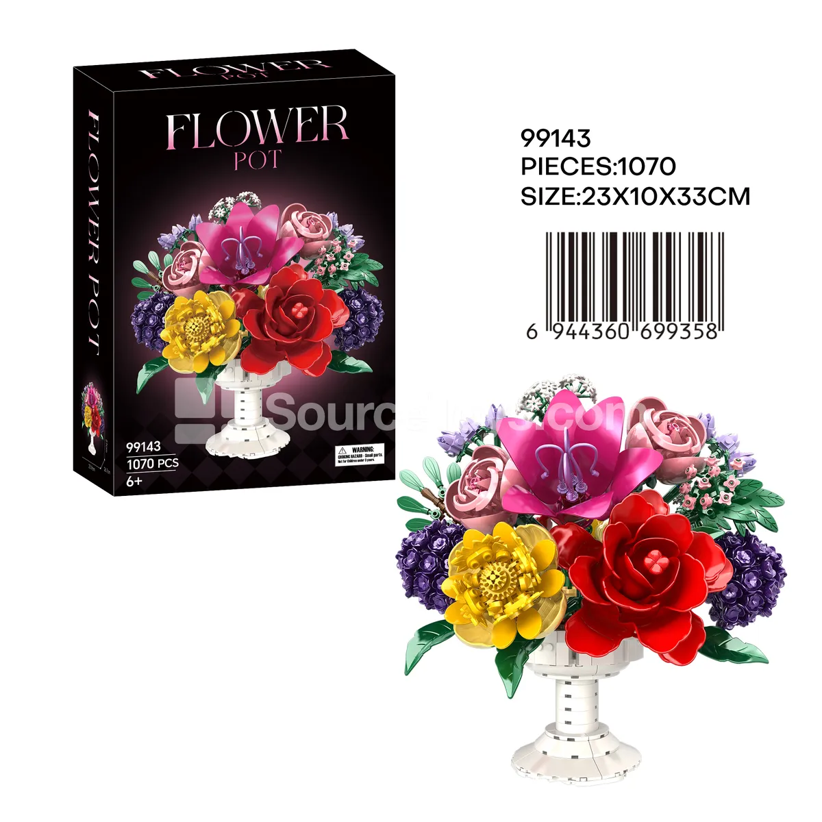 Wine Glass & Bouquet Building Set Wine Glass & Bouquet Building Set