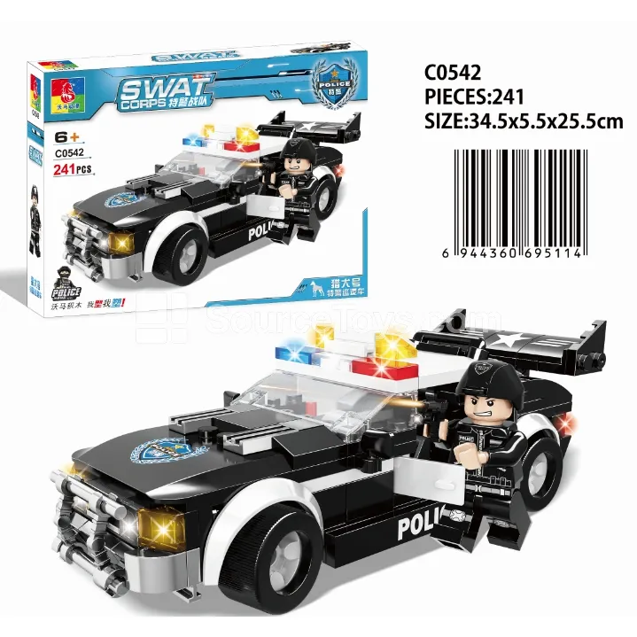 Police Dog Patrol Car Building Set Police Dog Patrol Car Building Set