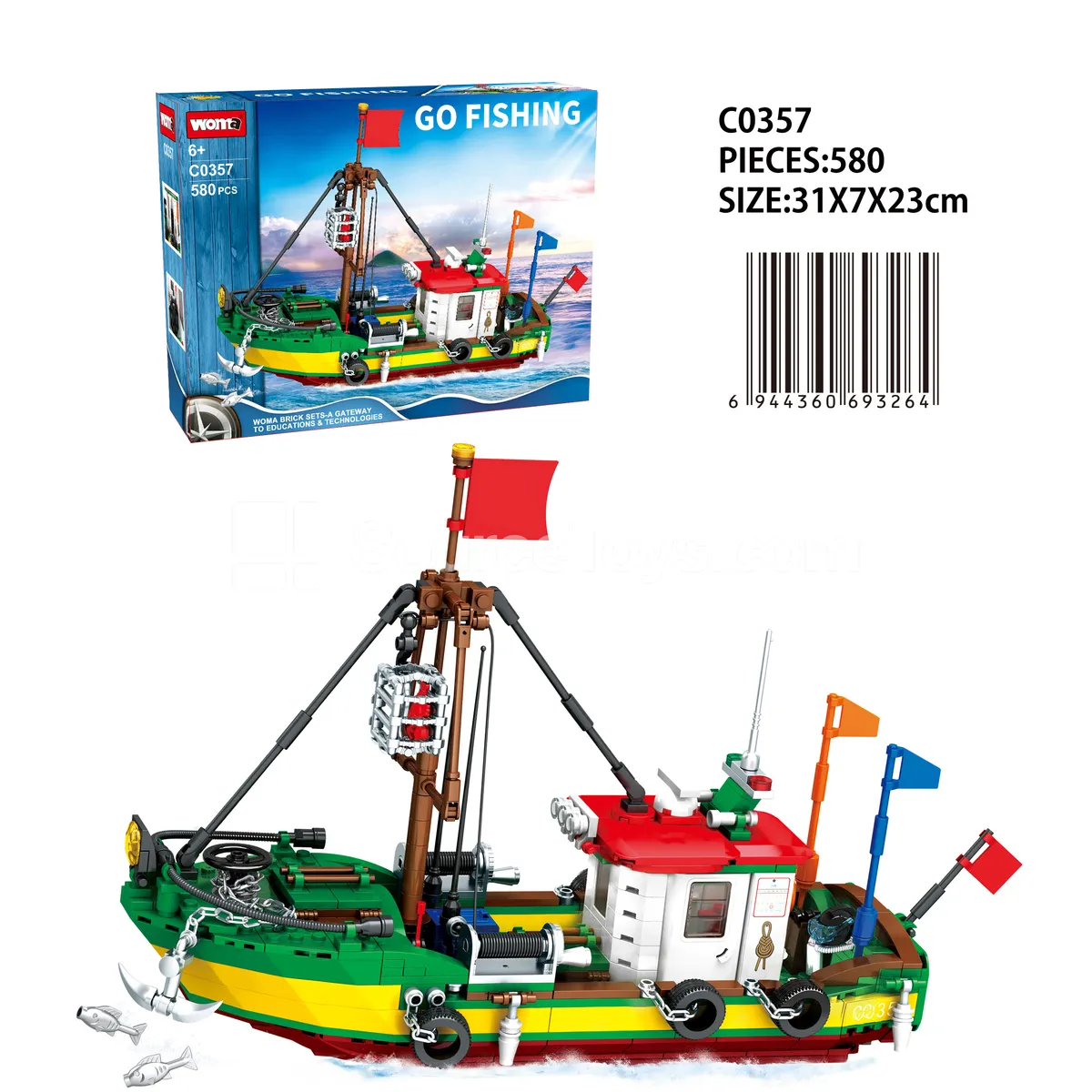 Fishing Master Series - Yellow Sea Dawn Building Blocks Fishing Master Series - Yellow Sea Dawn Building Blocks