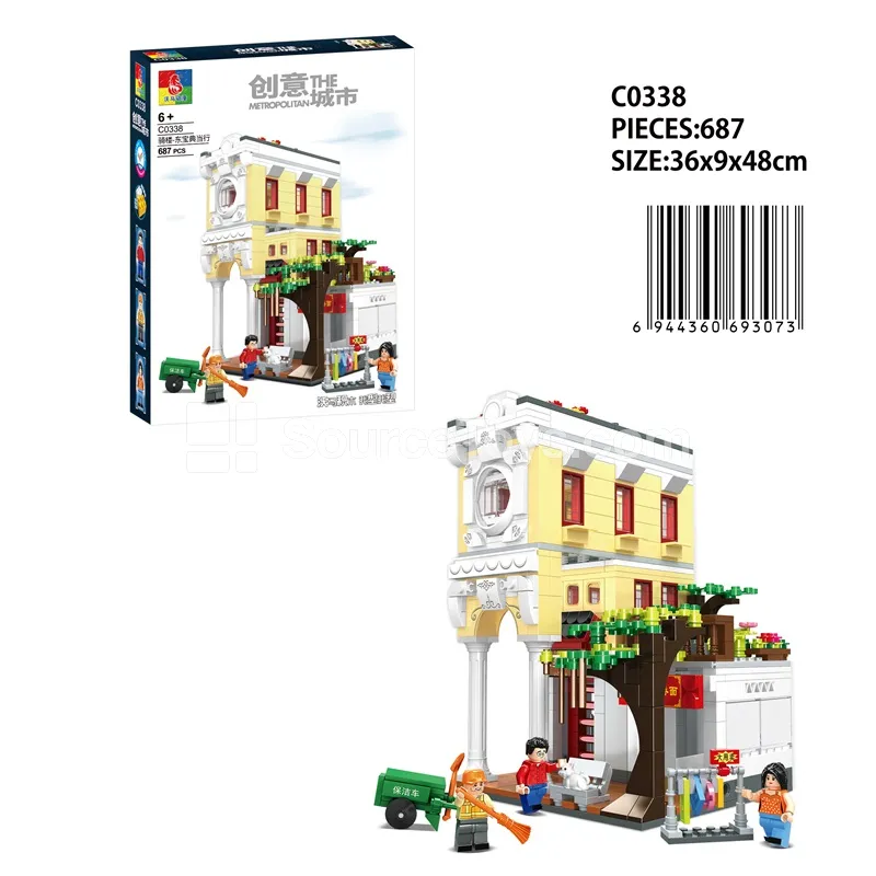 Cantonese Arcade Building Model - Dongbao Pawnshop Cantonese Arcade Building Model - Dongbao Pawnshop