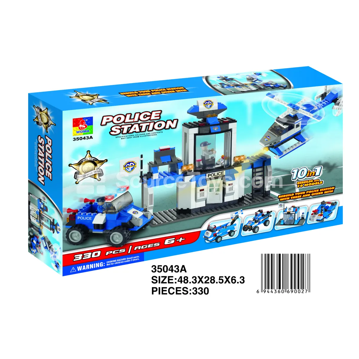 Police Station Building Blocks Box Set Police Station Building Blocks Box Set
