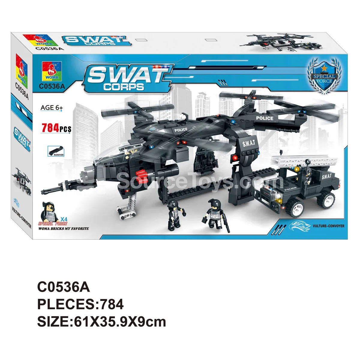 Land Aviation Formation Vulture 795-Piece Building Set