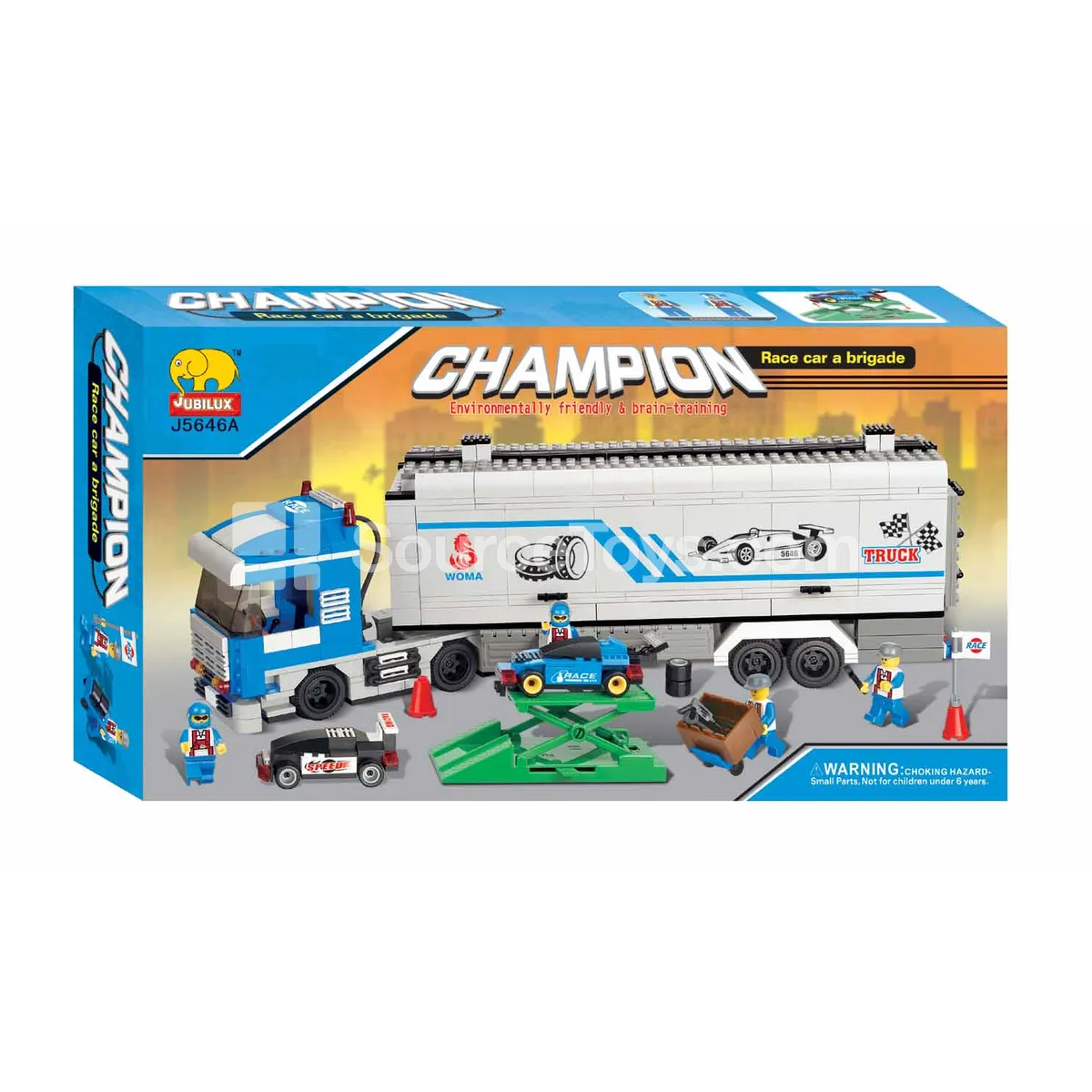 Boxed Building Blocks Container Truck Boxed Building Blocks Container Truck