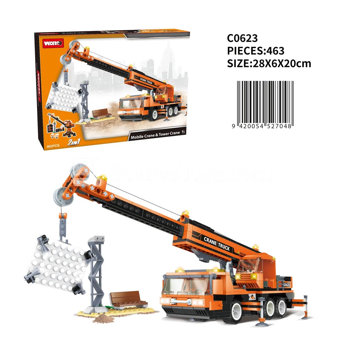 2-in-1 All-Terrain Crane Building Blocks 2-in-1 All-Terrain Crane Building Blocks